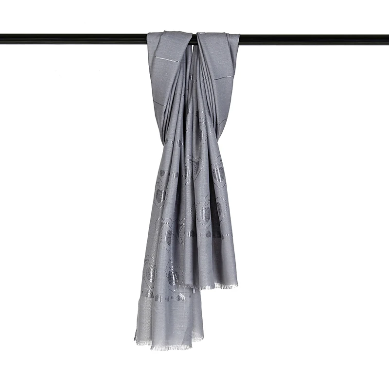 New Products Spring Summer Travel Chevron Stripe Print Infinity Jersey Hidden Pocket Scarf