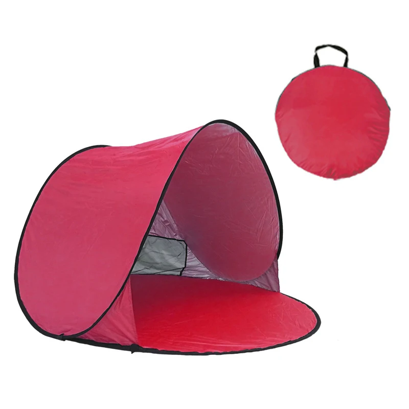 
 Customized LOGO New Lightweight Portable Easy Setup Camping Tent for 1-2-3 Person UV Sun Shade Shelter Pop Up Beach Tent  