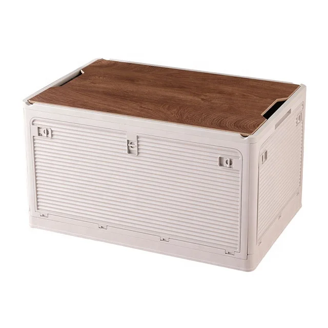 Multipurpose camping box storage foldable plastic box