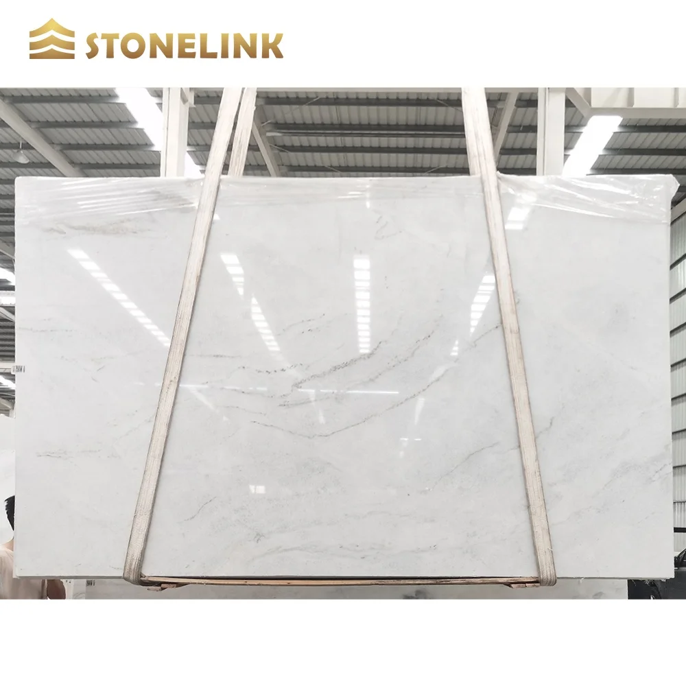 China White Bianco Vena Marble Slabs For Counter top Floor