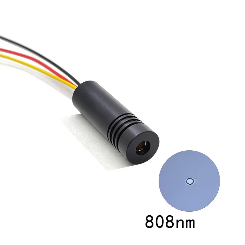 factory custom 808nm100mW laser module 12X40mm TTL signal can modulate frequency red laser module