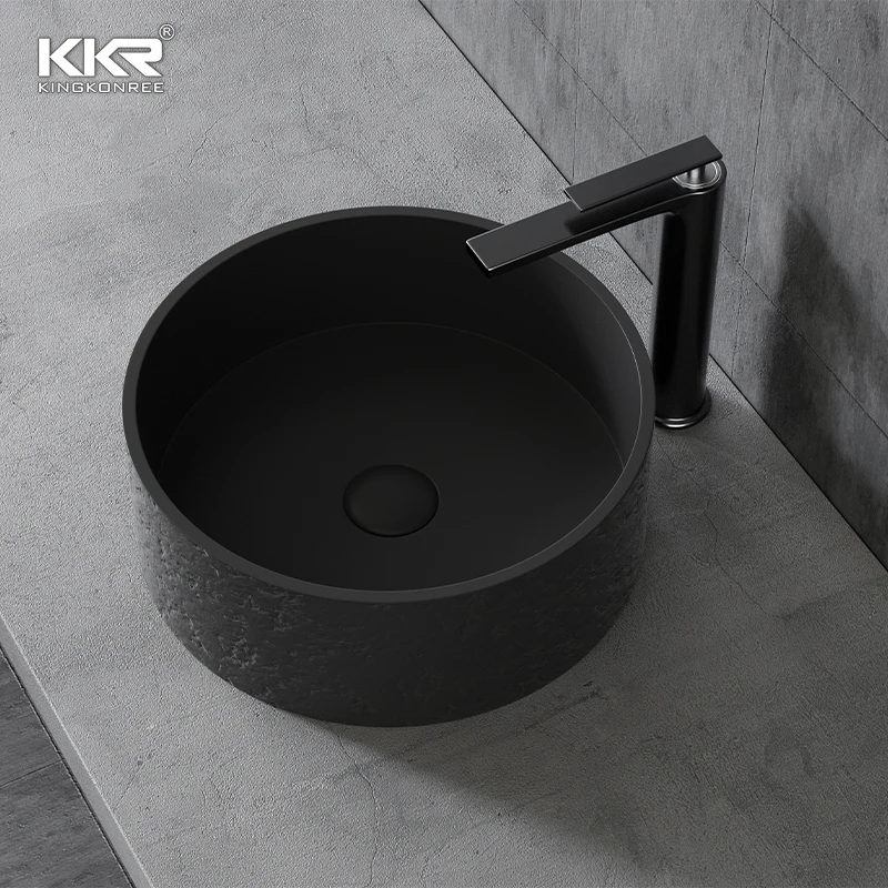 Медная полированная матовая черная раковина для умывальника