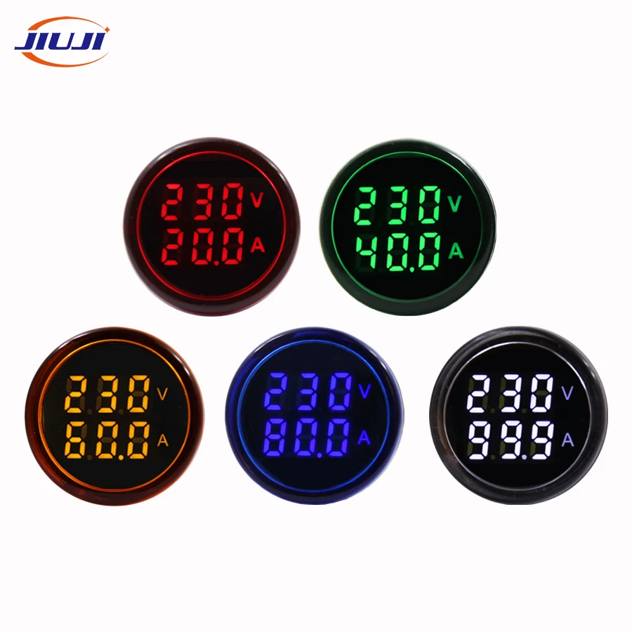 22mm Ad101-22hzs Square Waterproof Led Digital Display Indicator Frequency Counter 0-99hz Frequency Meter Frequency Meter