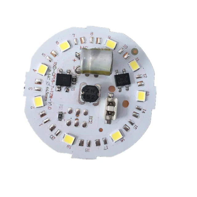 Одиночный конденсатор светодиодная лампочка плата PCBA SMD 7 Вт DOB