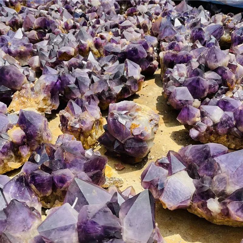 Hot sale large Amethyst cluster flower natural raw rough Amethyst cluster for decoration