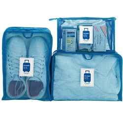 Дорожная упаковка, сетчатый органайзер для багажа на молнии, набор из 3 шт., дорожный Органайзер