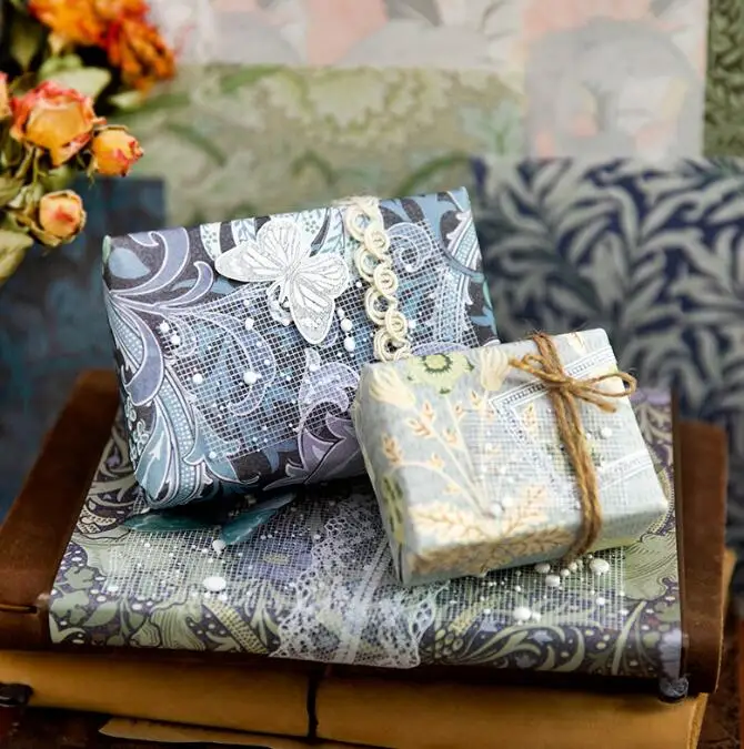 Yanji 100 простыни большой размер винтажная коллекция красоты Скрапбукинг деко Бумажная книга