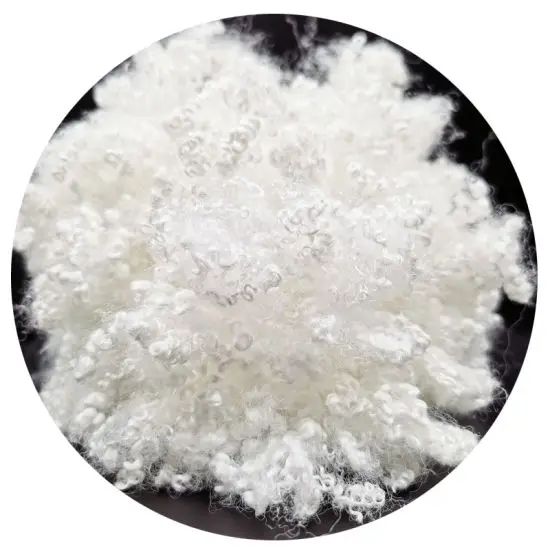 virgin hcs polyester fiber pillow 64mm virgin polyester filling material for clothes line import regeneration of chemical fiber