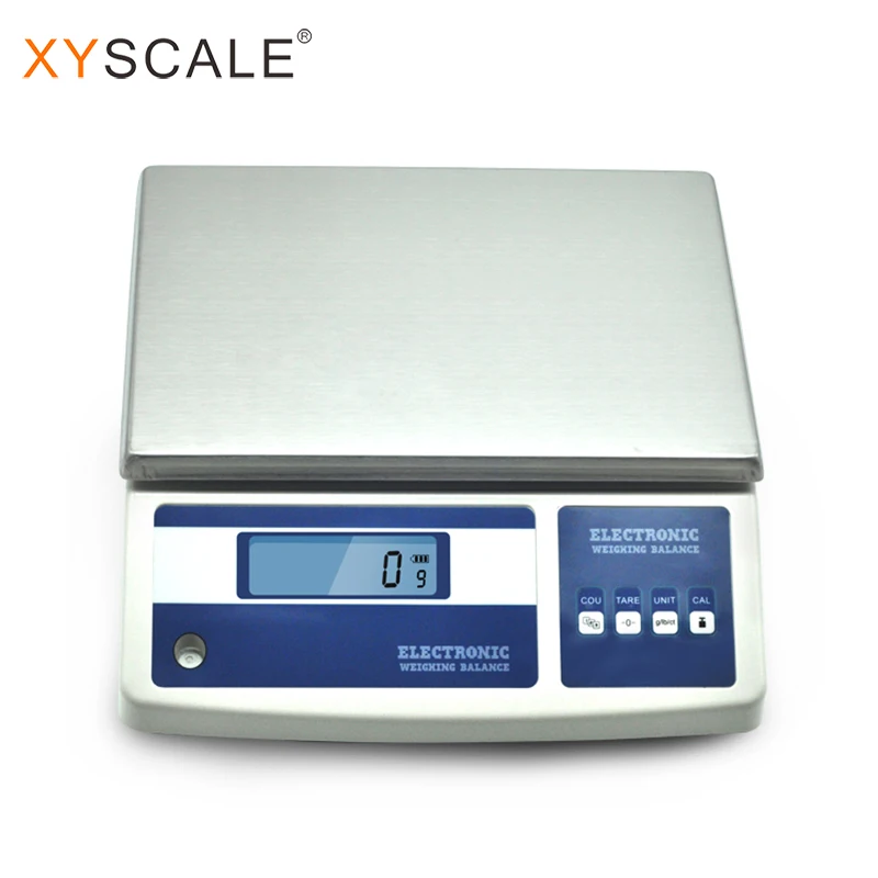 15kg 1g precision digital rechargeable battery weighing counting rs232 scale with printer