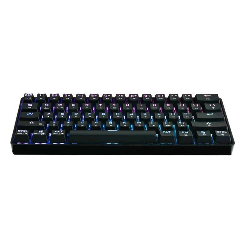  Проводной и беспроводной двойной режим 61 Ключи RGB игровая клавиатура эргономичная Горячая замена