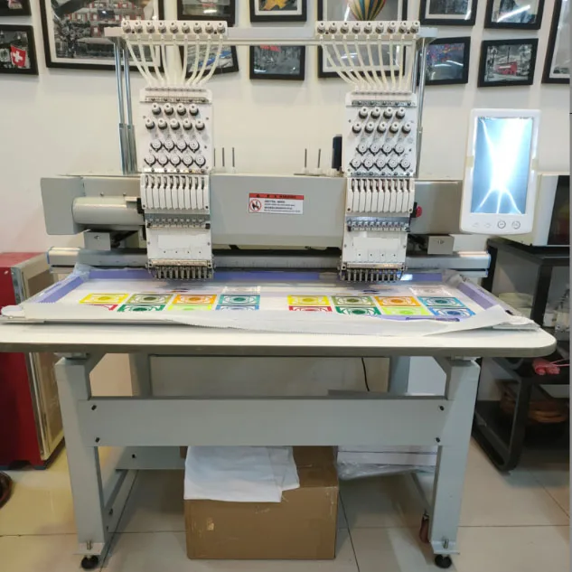 computerized Automatic high speed 3D Computer Embroidery Machine  industrial  flat embroidery machine