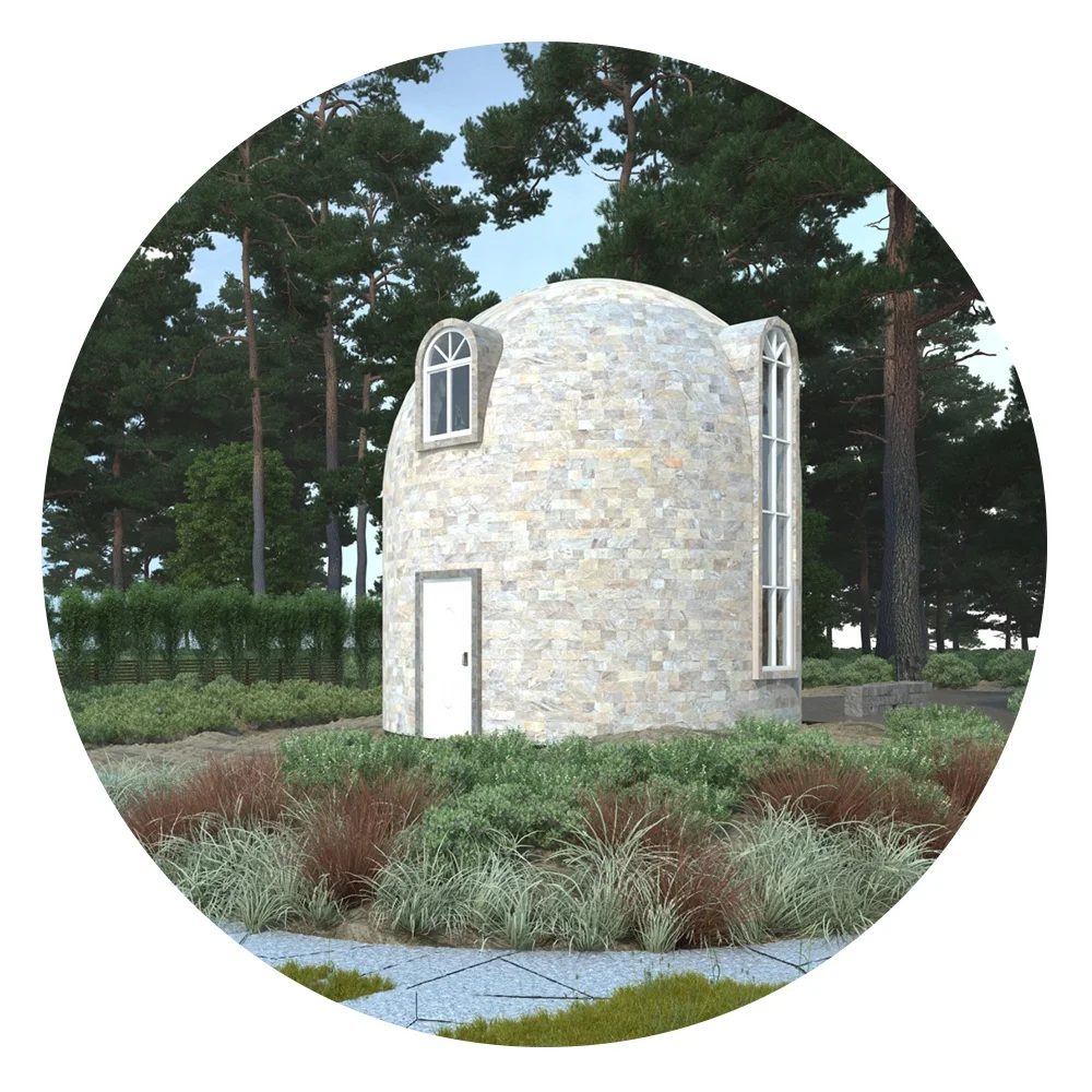 Dome house with steel structure Parent-child home stay house spherical awning room