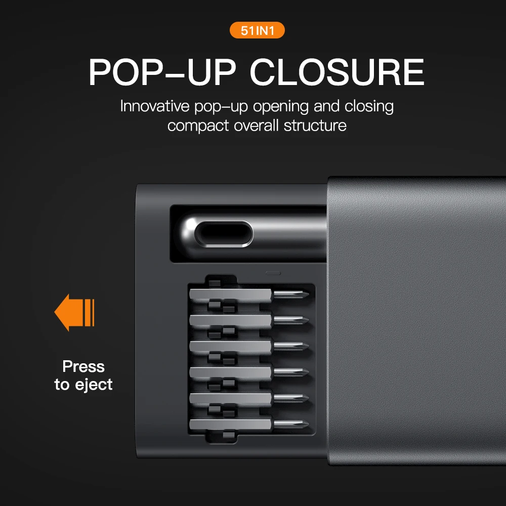 New Micro Screwdriver Set 50 in 1 Precision Screwdriver Set Electronics Tool Kit S2 Multi Bit Driver Screwdriver Kit