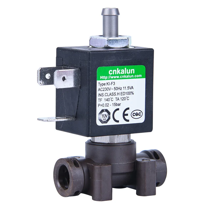 Factory Direct sale KL-F3 Normally Closed Plastic 220v 24v Dc 12v DC Voltage Clip on connection Water Solenoid Valve