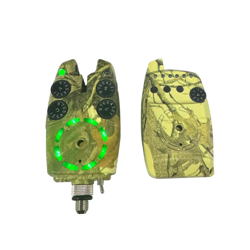 200m Range  Anti-theft Waterproof JZH-RF1988 4+1 Camo Fishing Bite Alarm