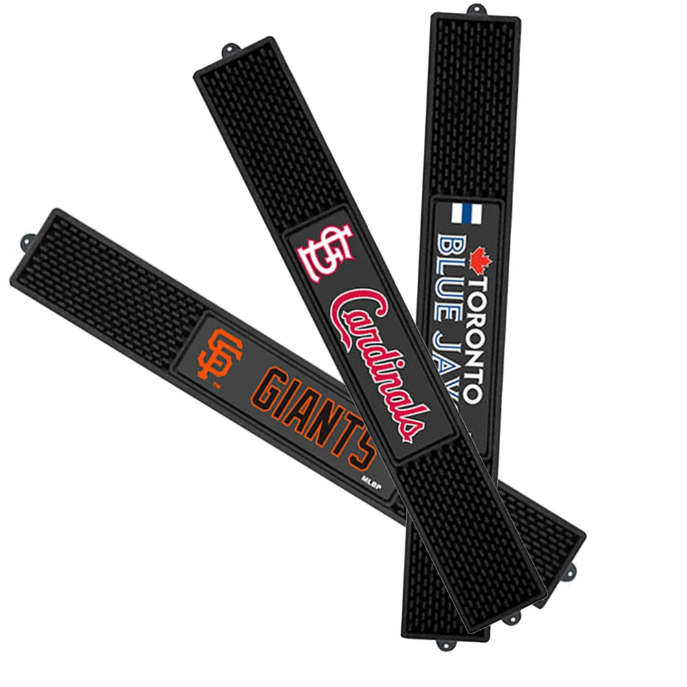 Custom Design Bartender Service Mat Cocktail Mat for Bar Soft PVC Drying Mat Bar Runner with Logo