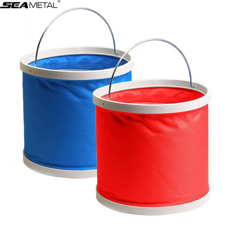 Универсальная емкость для мытья 11L, портативное ведро для рыбалки, аксессуары для очистки автомобиля, ведро для мытья автомобиля