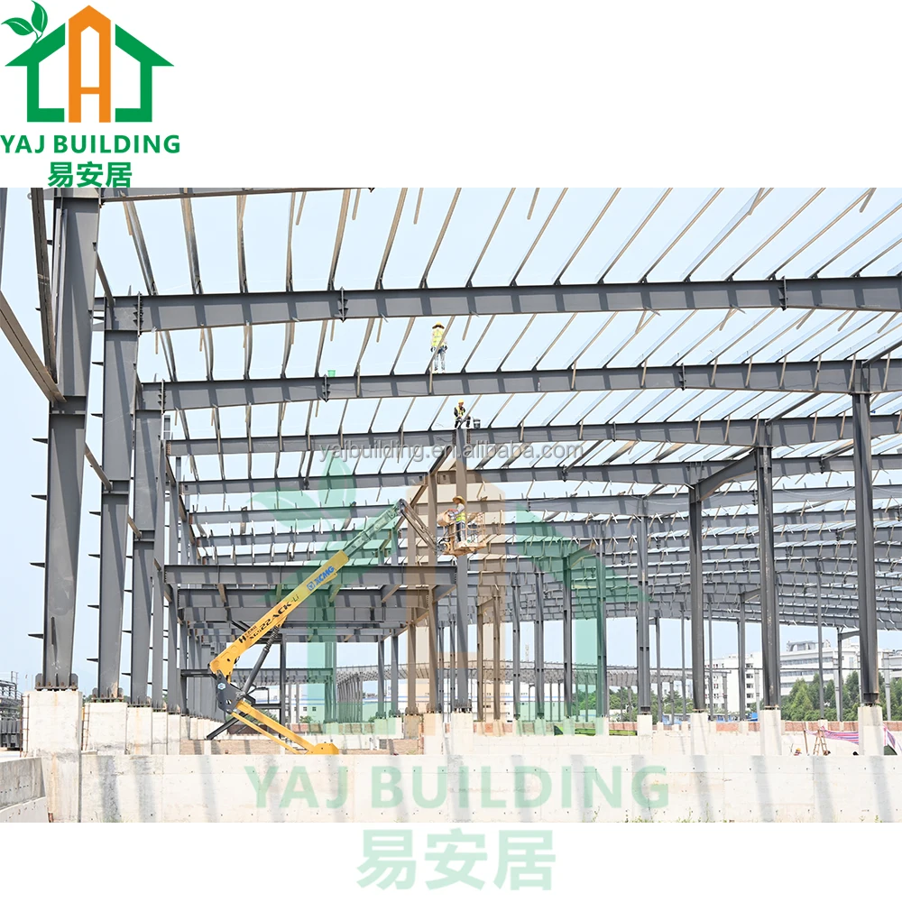 Сборный склад стальной конструкции сборный промышленный каркас из углеродистой стали OEM ODM высокопрочный Коммерческий корпус