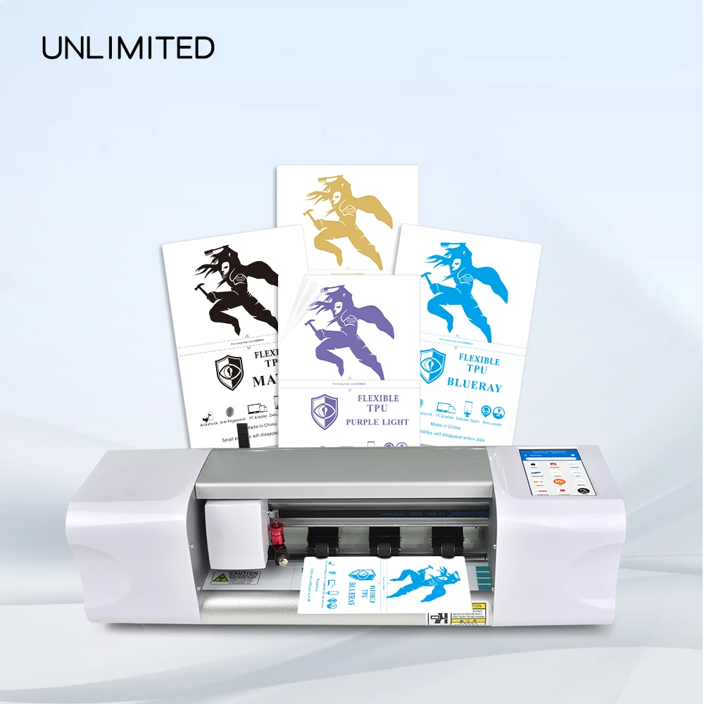 Гидрогелевая защитная пленка из ТПУ для мобильного телефона, умная Заводская машина для резки гидрогеля, машина для защиты экрана, режущая машина