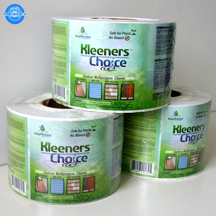 Manufacturers custom private brand printing logo adhesive roll labels stickers for packaging