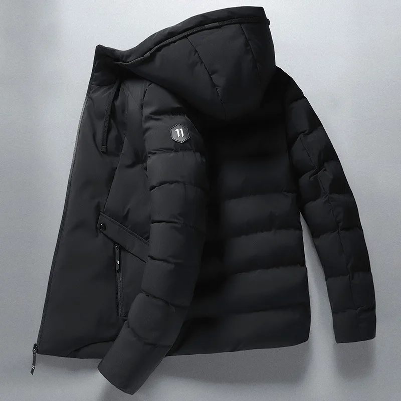 2023 Hot Selling Warm Fashion Style Custom Design Hooded Quilted Nylon  Winter Jackets for Men