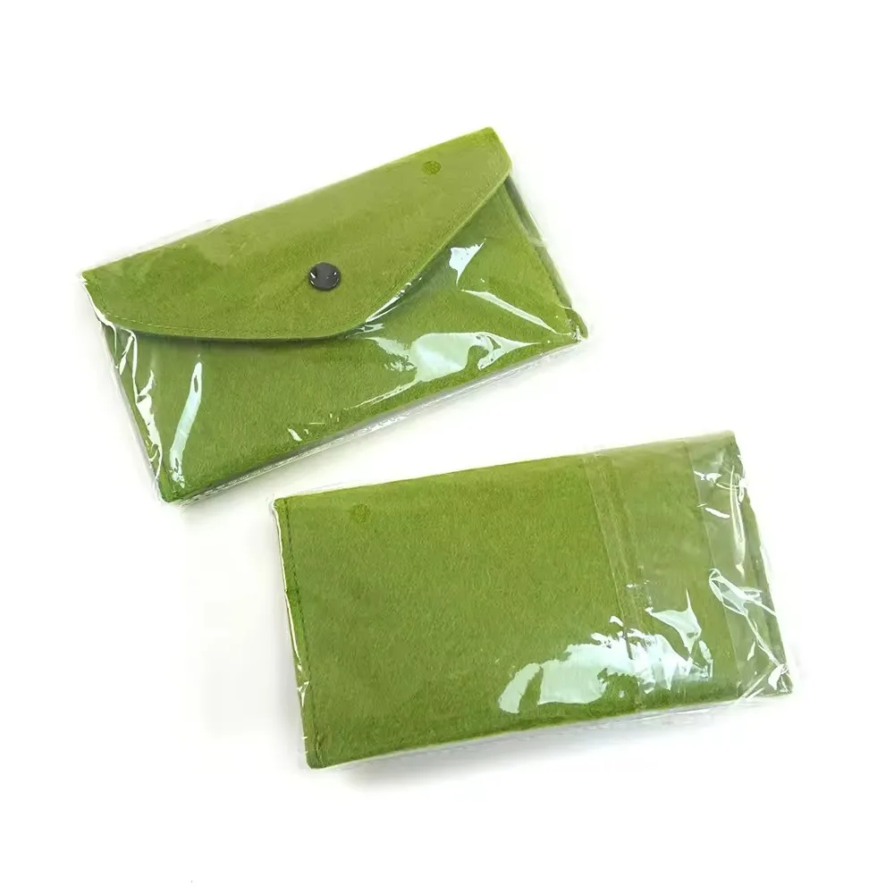 Hot Selling Custom LOGO Felt Key Earphone Storage Pouches Bags Female Card Holder Mini Coin Purse Case Wallet