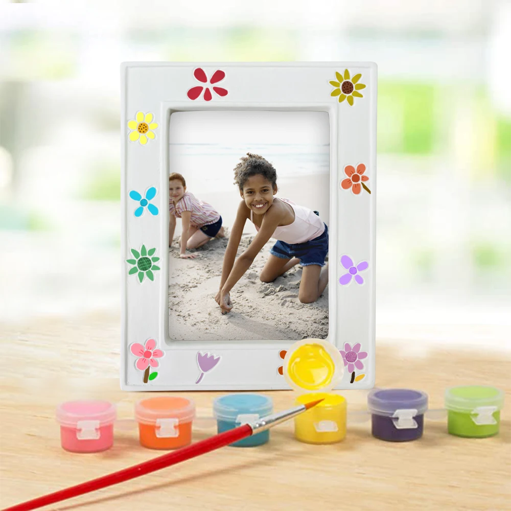 DIY Color Multiple Photo Frame Painting Toy Full Set Gypsum Plaster Painting Unit Kit