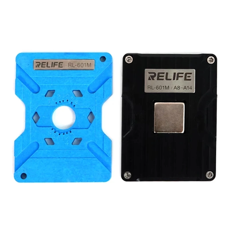 RELIFE RL-601M 9 в 1 Универсальный процессор реболлинг трафарет на платформе для iPhone 6-12 Pro Max микросхема посадка олова крепление