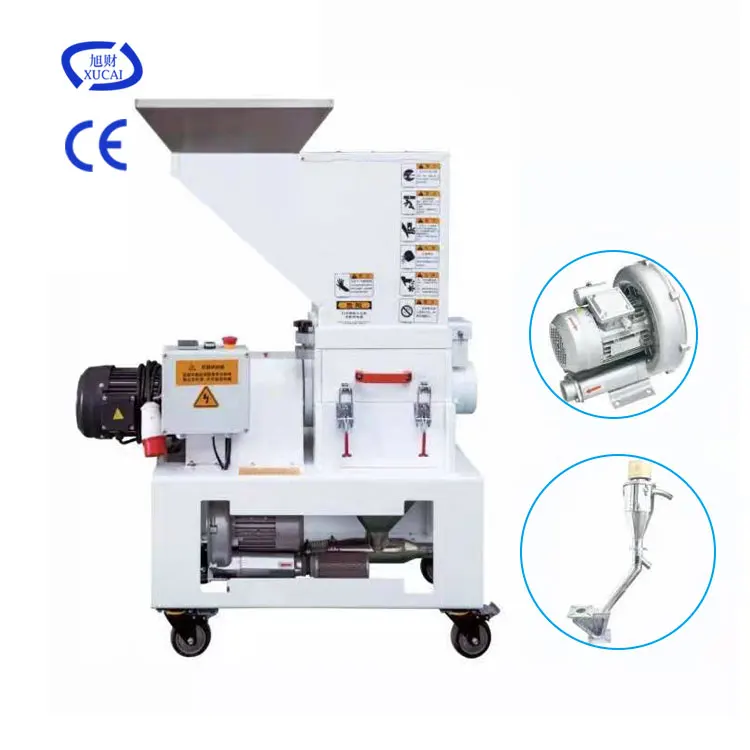 Factory direct sale low noise plastic edge shredder machine slow speed plastic crusher
