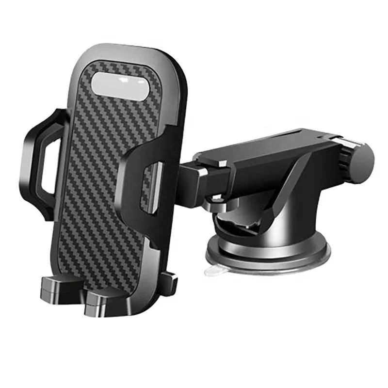 black plastic adjustable universal car phone holder flexible Sucker Mobile phone holder stand GPS car phone mount accessories