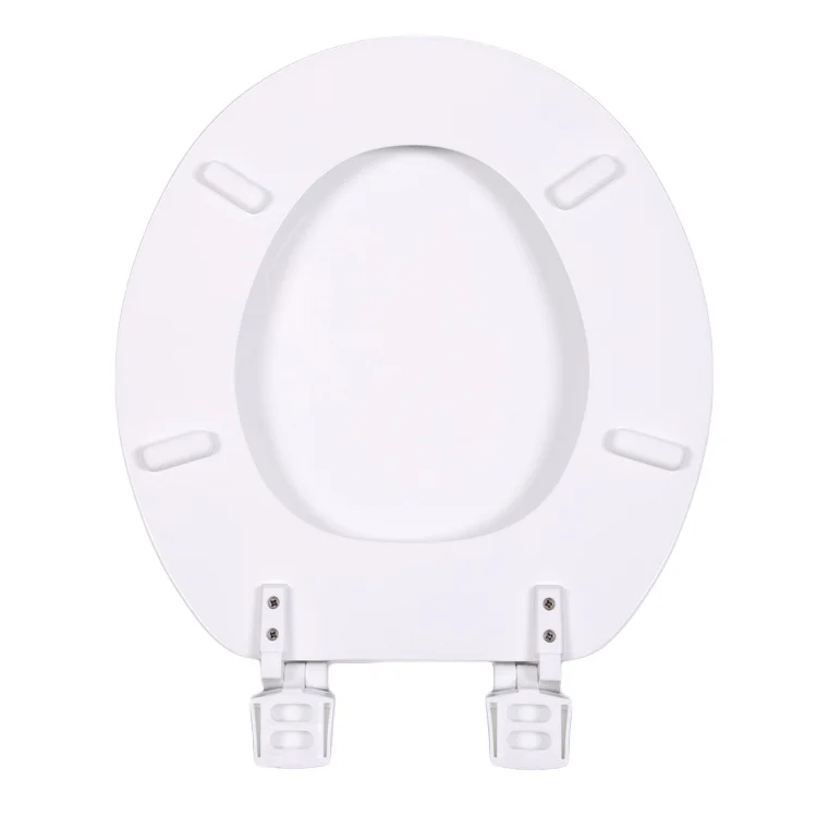 Angel shield fashion molded wood bathroom seat toilet easy clean durable toilet seat with plastic hinge