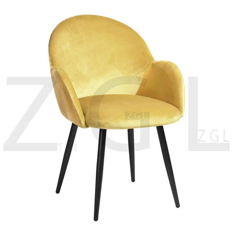 
OEM royal luxury design accent velvet dining chairs modern restaurant home office chair living room chairs 
