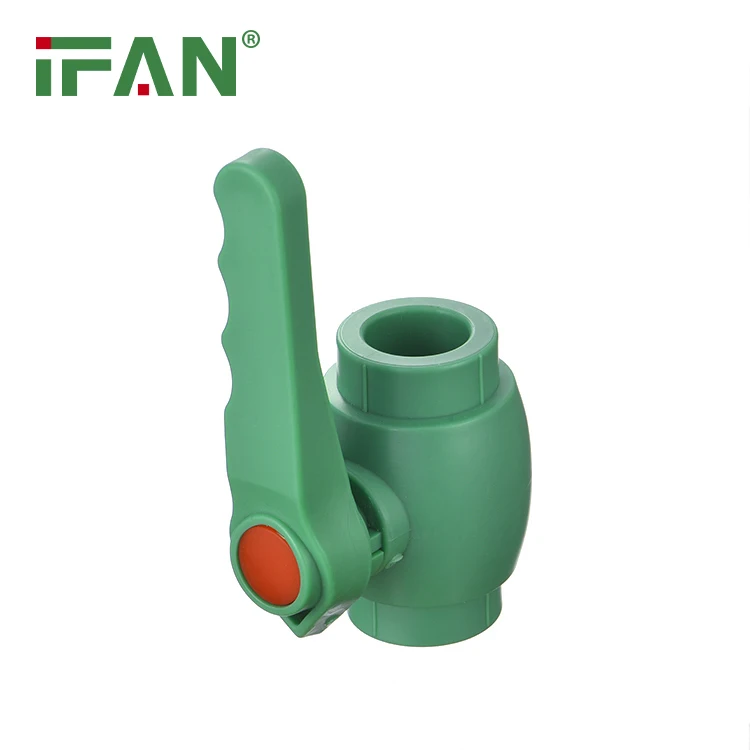 
New ppr valve high quality non-toxic customized color 20-110cm PN25 polypropylene plastic ppr ball valve 