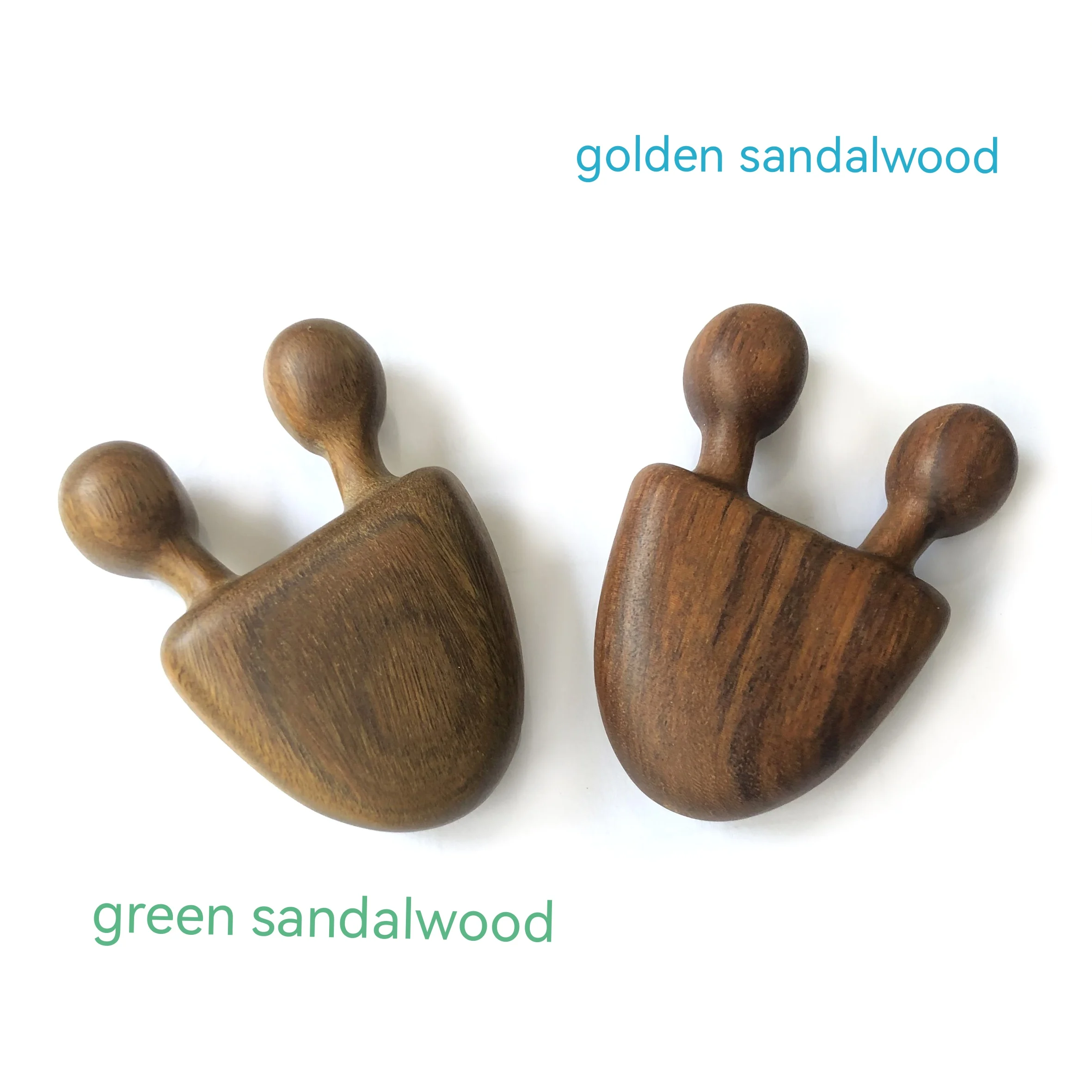 sandalwood facial massage comb wooden handle   eye massage  noxe massage small  comb