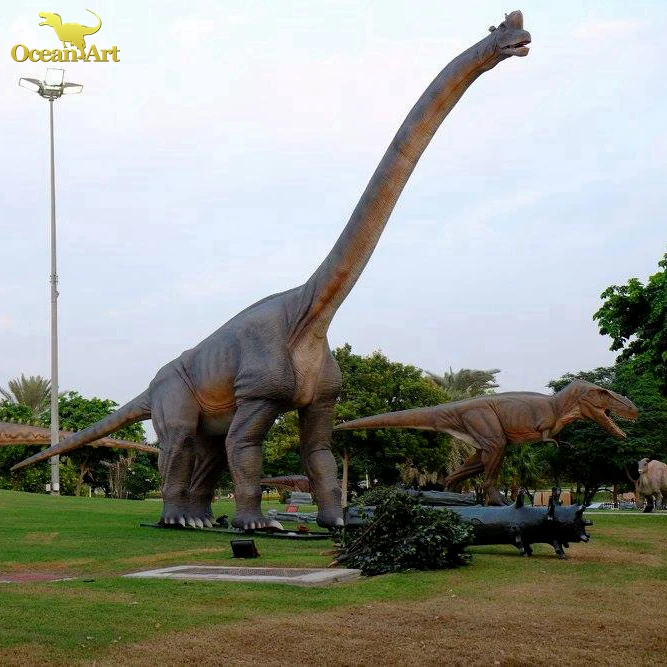 Amusement Park Life Size Robotic Dinosaur Factory Animatronic Realistic Fake Dinosaur Model