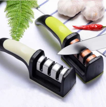 xnmaysun Hot Sale Rubber Handle Knife Sharpener Different Material Sharpener for Various Kitchen Knives