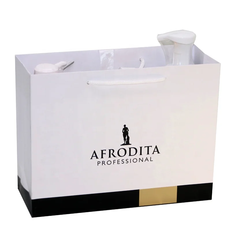 Business Simple Tote Clothing Full Color Gift Bag Packaging Bag Birthday Accessories Private Label Large Paper Bag