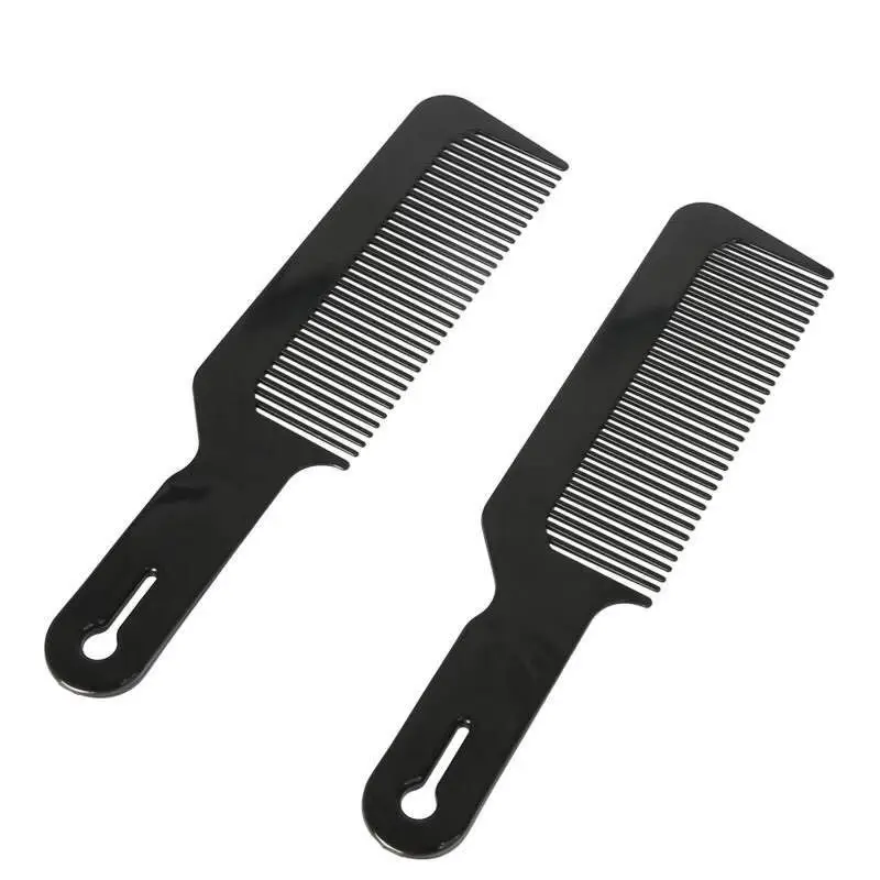 Pro 1 Pcs Carbon Antistatic 3D Hairdressing Clipper Comb Anti Slide Handle Barber Haircut Comb Stick Hair For Professional Use