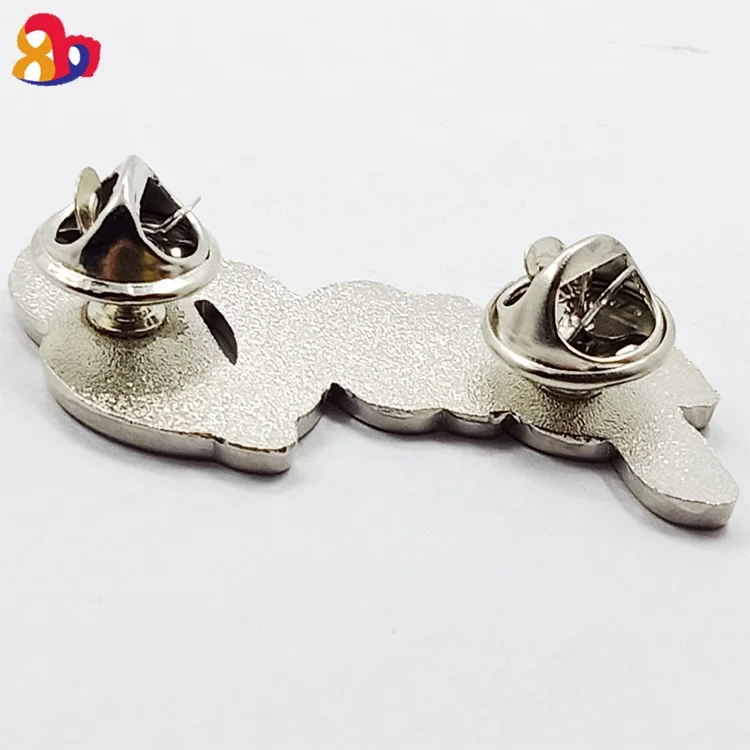 Promotion wholesale custom zinc alloy dad appellation character digital display name metal pin badge