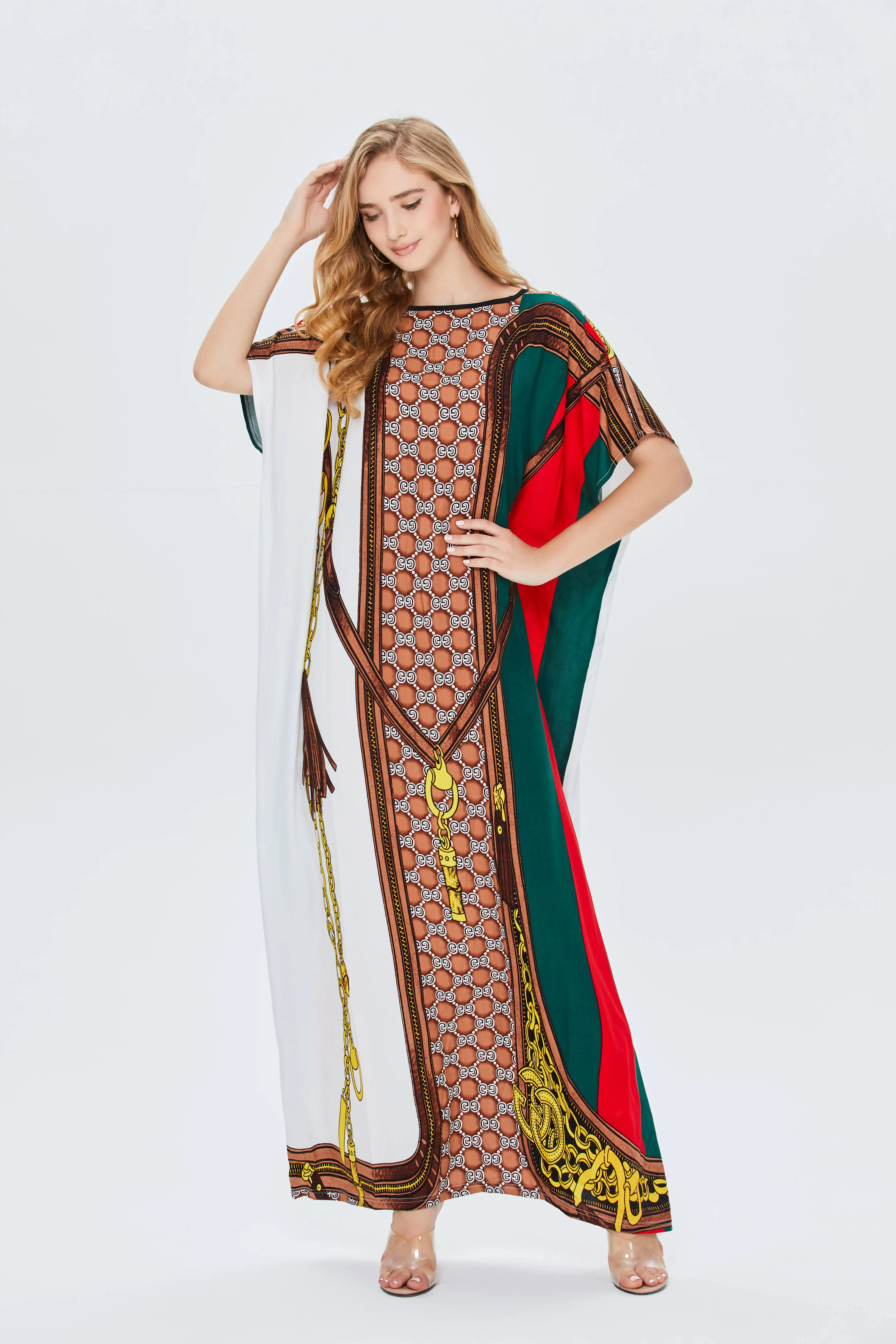 Islamic Clothing Ready to Ship Women longines agassiz kaftan summer dubai clothes Modern luxury long Dresses
