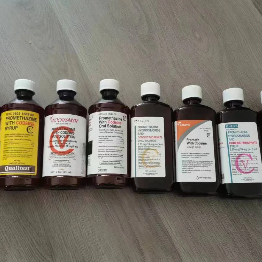 Fast Shipping Cough Syrup Pet Lean Arch Amber Qr Code Bottle Lid Plastic Bottle With Mpg Labels And Sealed For Your Protection