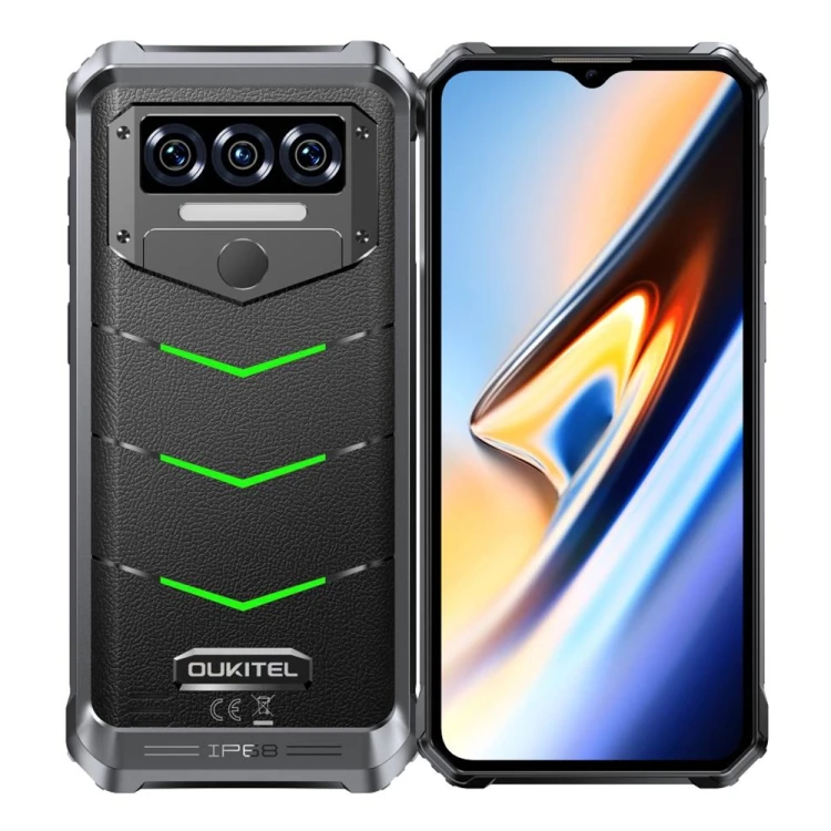Телефон Okitel WP38 6 52 дюймов с IP68/IP69K 12 ГБ + 256 10600 мАч Распознавание отпечатков пальцев поддерживает LTE