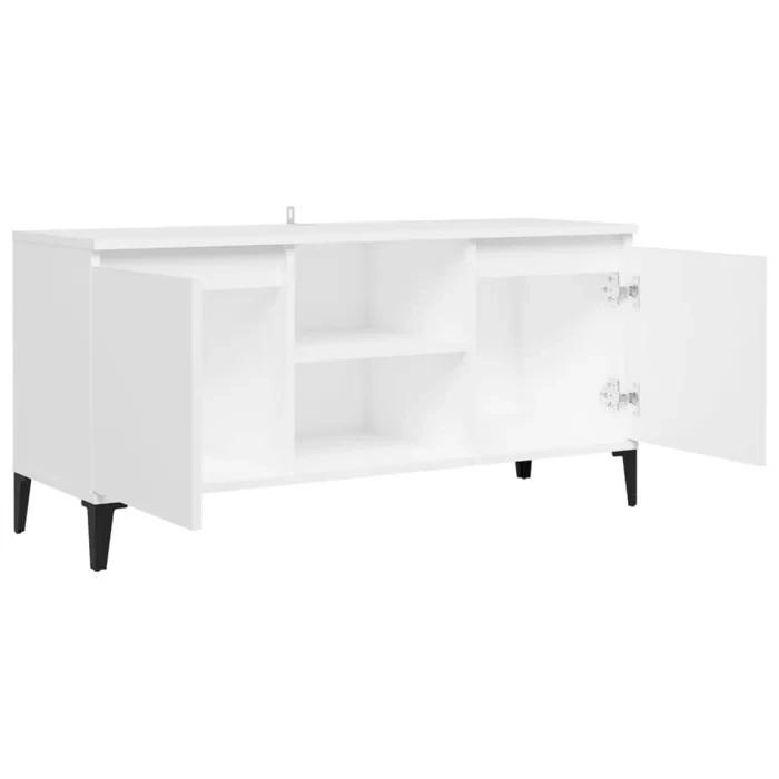 DECOHOME New Modern Wood Living Room Furniture LED Light TV Stand Tv Cabinet Design Modern Wooden MDF with Melamine Extendable