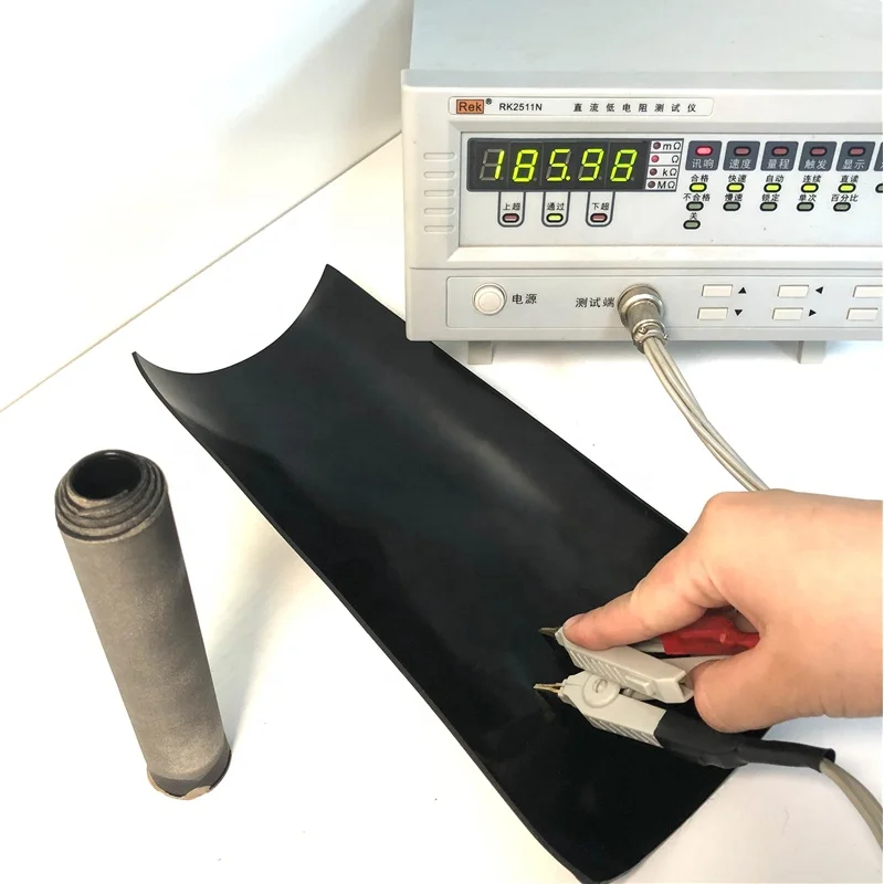 Jinke ISO13485 электропроводящая ткань ems подкладки для костюма электрическая проводящая силиконовая резина электрод NS лист