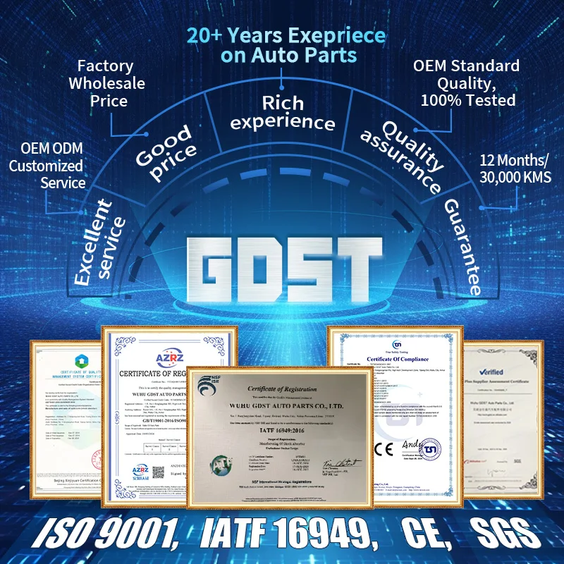 GDST high quality factory price Disc brake Pads one year warranty D1042 for MAZDA Nissan TOYOTA Japanese car