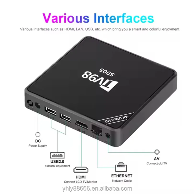 Kaempfery Q8 HD 4K Android 11.0 IPTV Network Stick Smart IPTV Box Quad Core Processor M3U WiFi Support Free OEM/ODM Lifetime