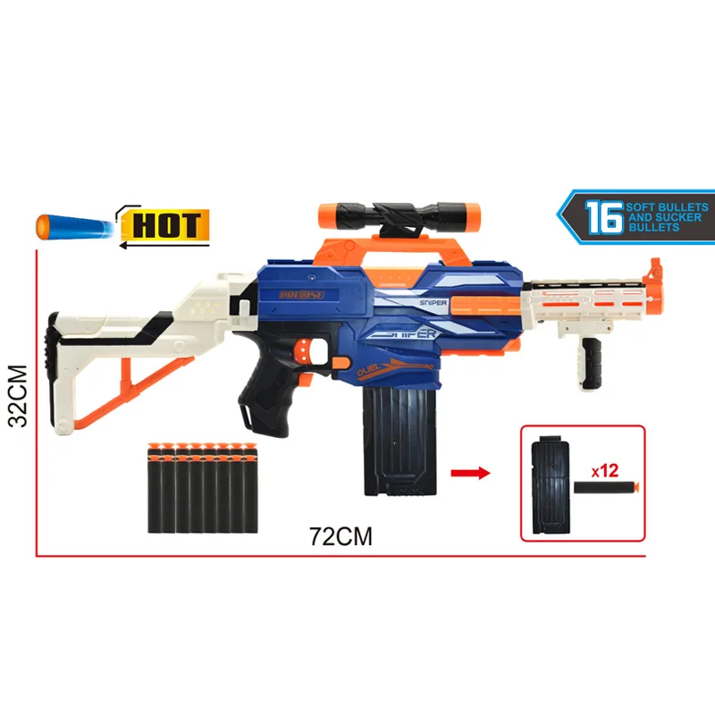 New design kids novelty electric burst soft bullet gun with turn runner toy parent-child interactive battle gun boy toys