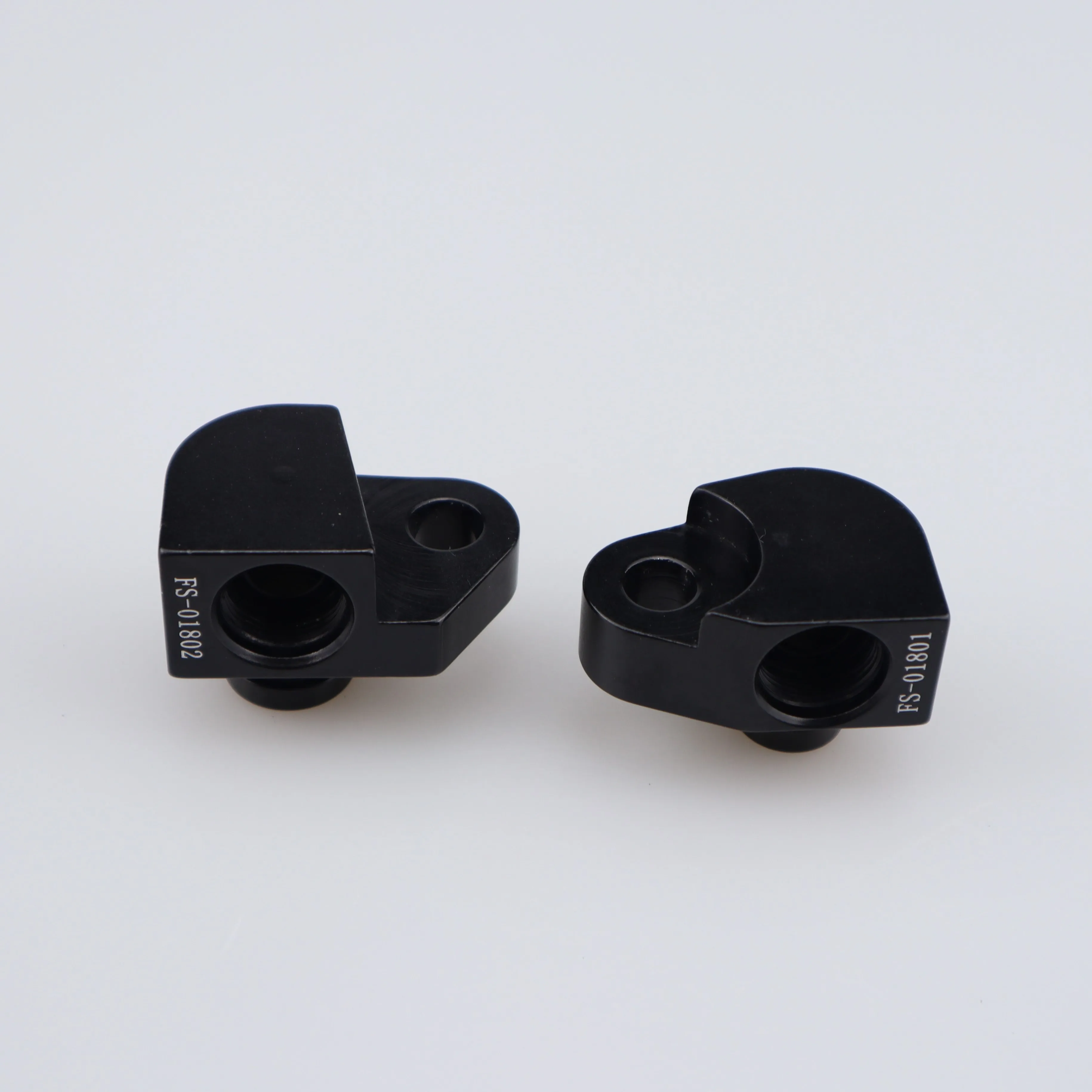 1/2 5/8 + 3/4 CNC machining car parts air conditioning Black aluminum male dual slimline brackets adapter kit