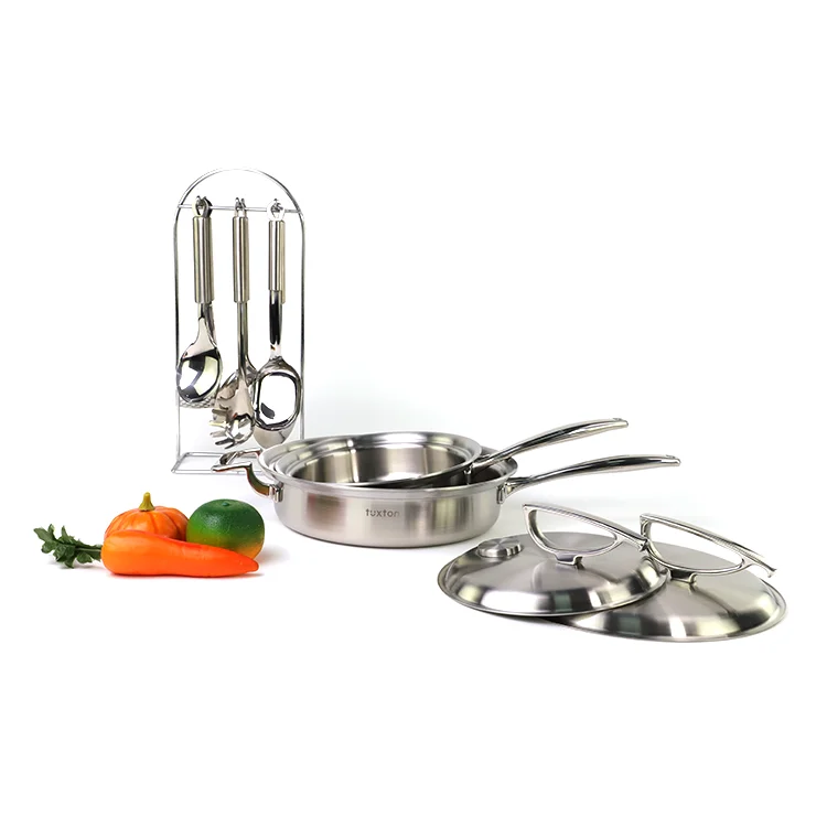 Best Sale Kitchenware Non-Stick Stainless Steel Kitchen Cookware Pots and Pans Cooking Frying pan