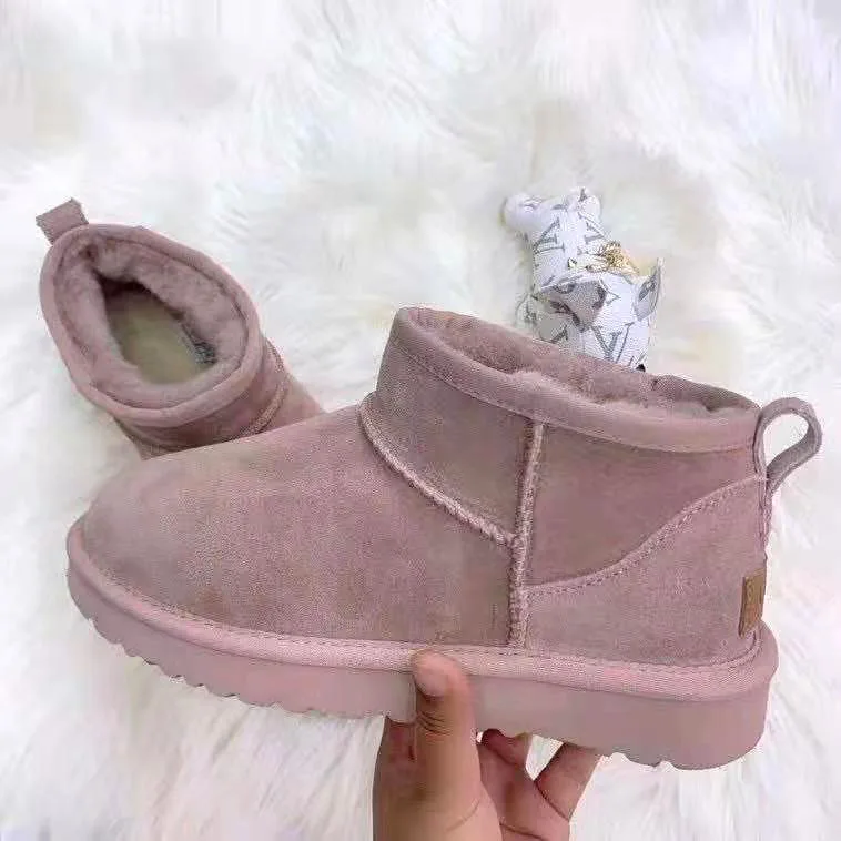 
DHL Free Shipping Uggh Ultra Mini Fall Winter botines invierno mujer Ladies Sports Fluff Fur Warm Suede Mini Ugghing Snow Boots 